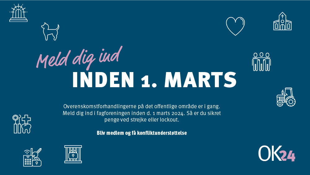 Billede til den relaterede nyhed OK24: Tip din kollega om at blive sikret i tilfælde af konflikt