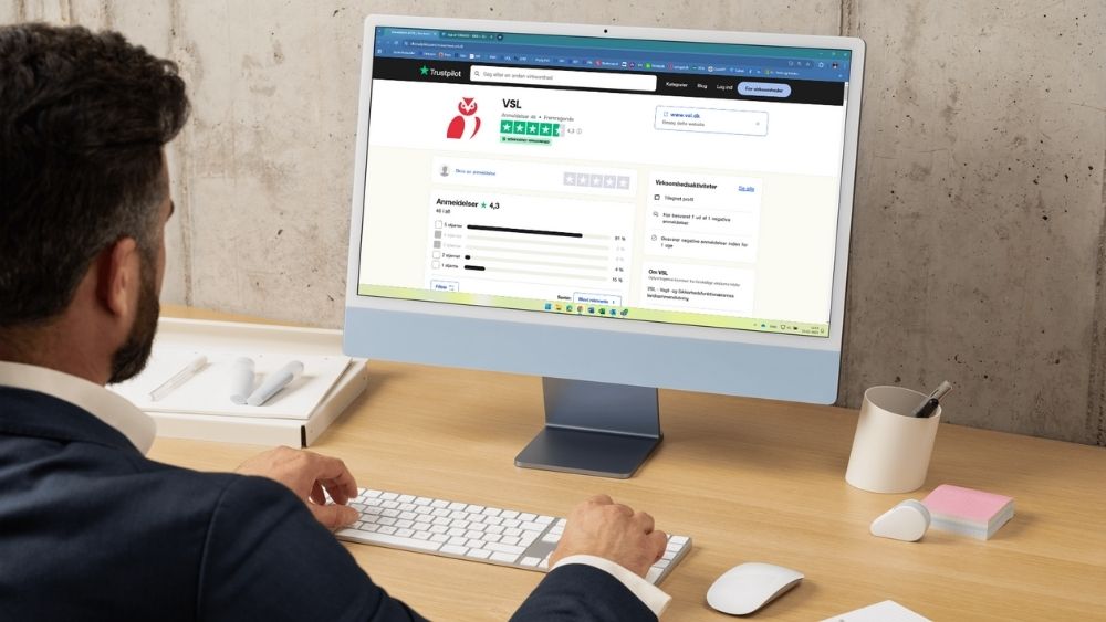 Billede til nyheden VSL har meget tilfredse medlemmer på Trustpilot